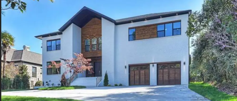 Completed exterior of the residence at 2011 Providence Rd in Myers Park.